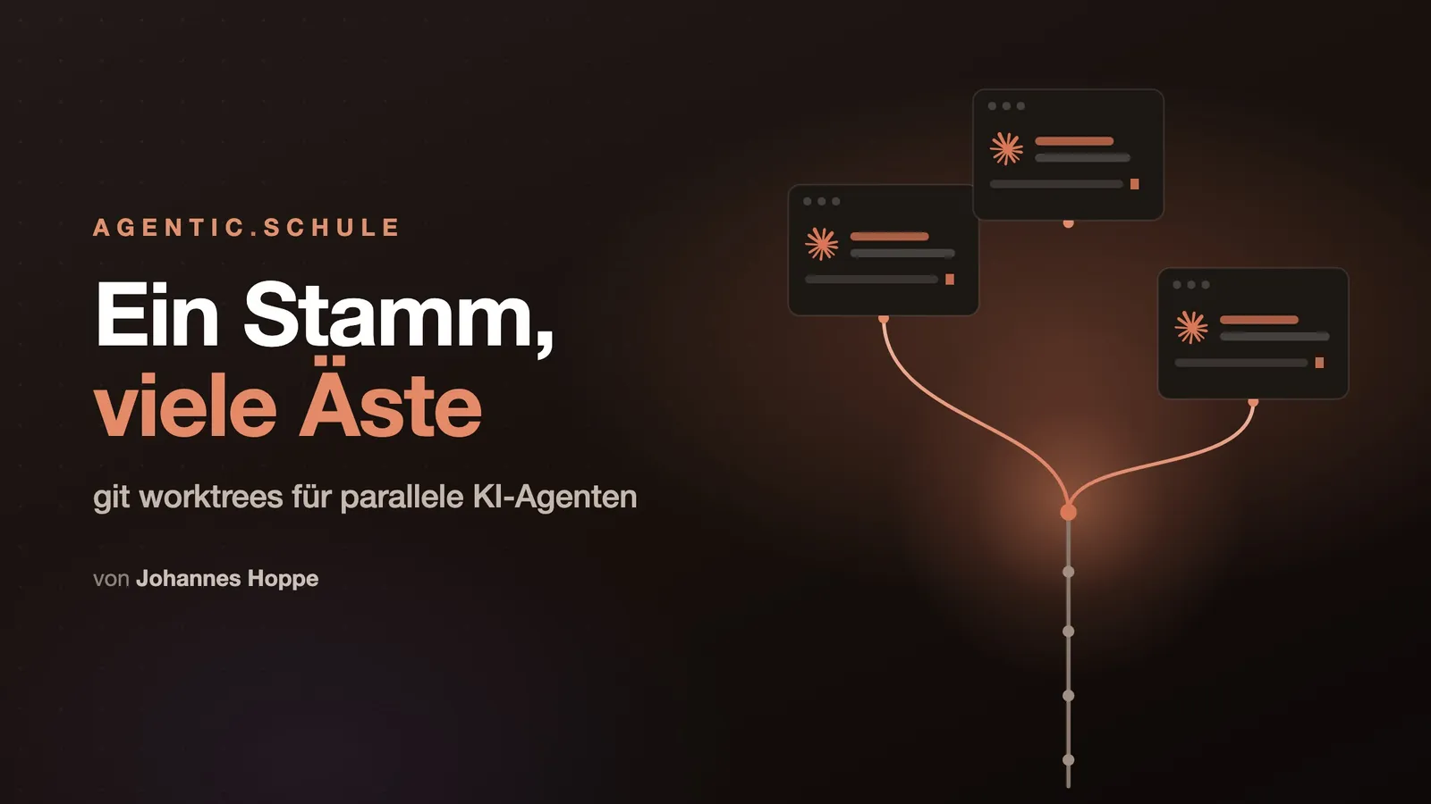 Ein Stamm, viele Äste: git worktrees für parallele KI-Agenten
