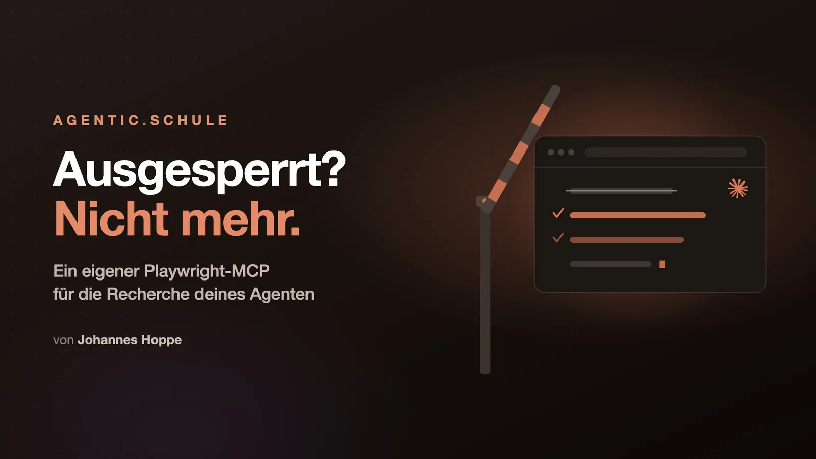 Dein Agent wird bei der Recherche ausgesperrt? Gib ihm einen eigenen, unauffälligen Playwright-MCP