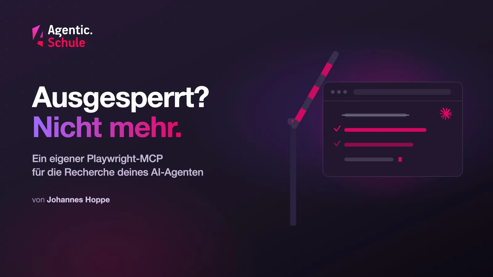 Dein Agent wird bei der Recherche ausgesperrt? Gib ihm einen eigenen, unauffälligen Playwright-MCP